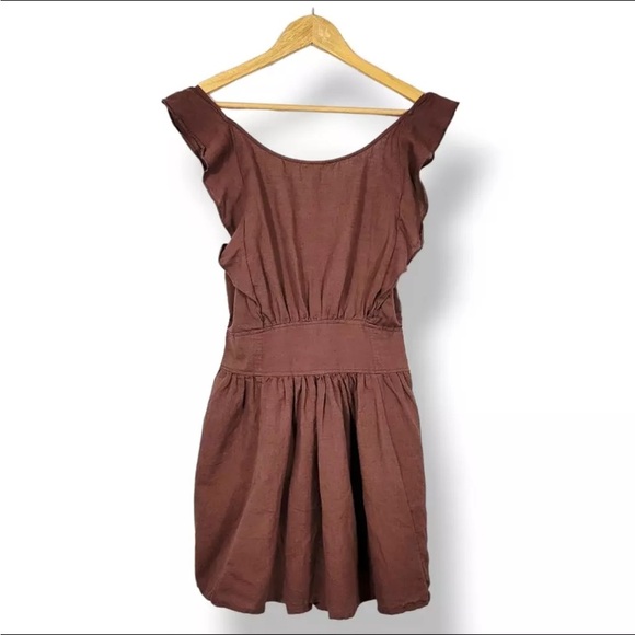 Free People Brown Open-Back Dress - Picture 2 of 5